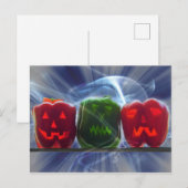 Jack O Lantern Paprika's Briefkaart (Voorkant / Achterkant)