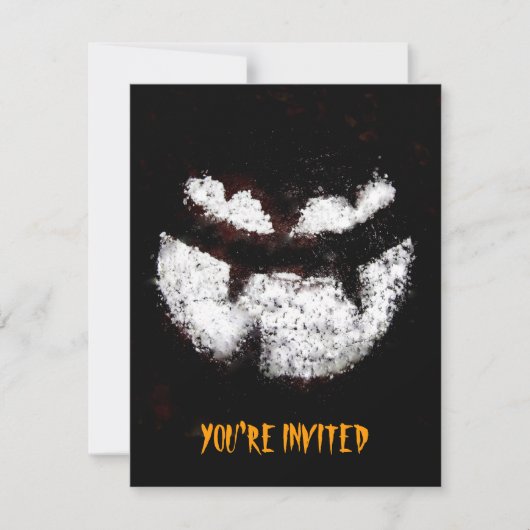 Jack O' Lantern Party Invitation Kaart (Voorkant)