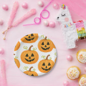 Jack-o’-Lantern Pattern Papieren Bordje (Feest)