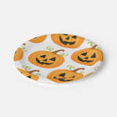 Jack-o’-Lantern Pattern Papieren Bordje (Gekanteld)