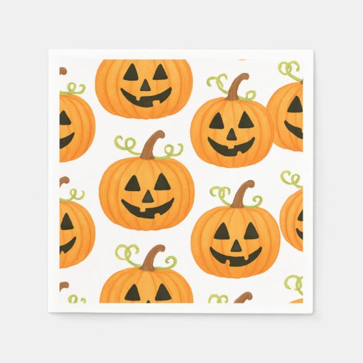 Jack-o’-Lantern Pattern Servet (Voorkant)
