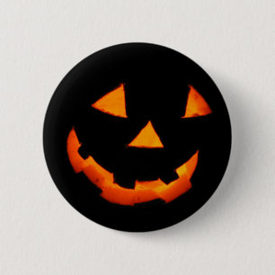 Jack-o'-Lantern-pin Ronde Button 5,7 Cm