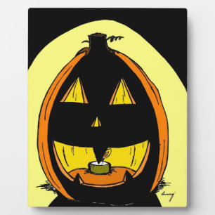 Jack o' Lantern Plaque Fotoplaat