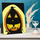 Jack o' Lantern Plaque Fotoplaat (Zijkant)
