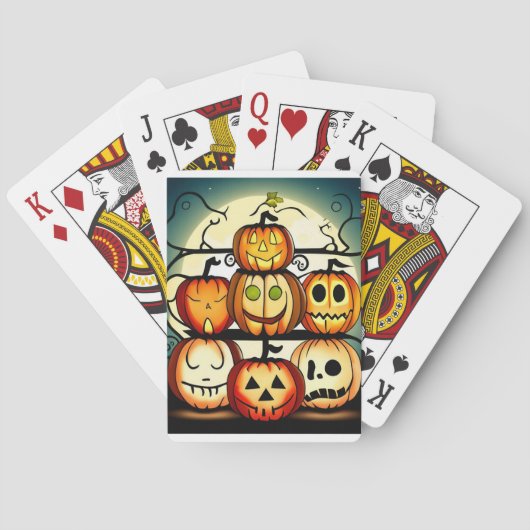 Jack O Lantern Pokerkaarten (Achterkant)