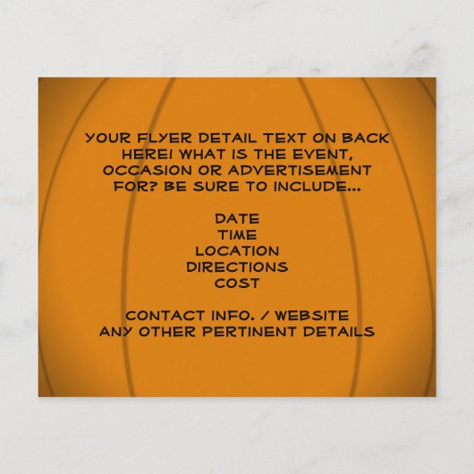 Jack-O-Lantern pomkin Graphic Flyer (Achterkant)
