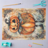  Jack O Lantern Pompoen Decoupage Papier (Craft)
