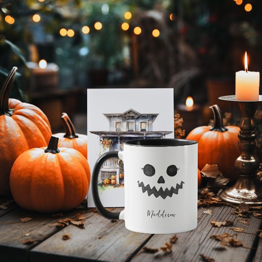 Jack O Lantern Pompoen Gezicht | Halloween  Mok