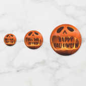 Jack o lantern pompoen Halloween-feest Confetti (Achterkanten)