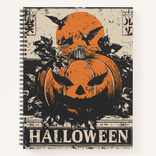  Jack-O’-Lantern-pompoen | Halloween Notitieboek (Voorkant)