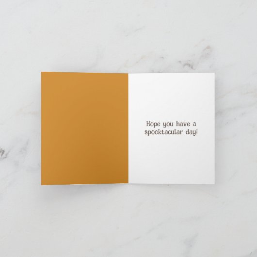 Jack-o-Lantern Pompoen Man Halloween Kaart (Binnen)