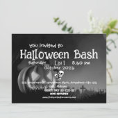 Jack o Lantern | Pompoen Volwassen Halloween feest Kaart (Staand voorkant)