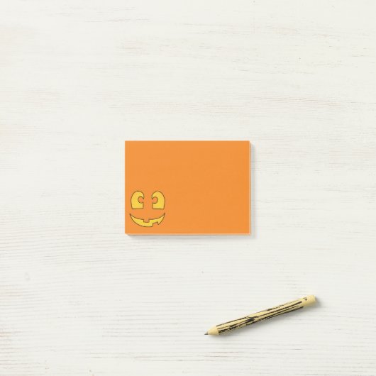 Jack 'o Lantern Post-it® Notes (Op bureau)