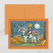 JACK O LANTERN PRINCE OP ZIJN MAGIC UNICORN BRIEFKAART (Voorkant / Achterkant)