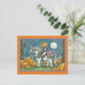 JACK O LANTERN PRINCE OP ZIJN MAGIC UNICORN BRIEFKAART (Staand voorkant)