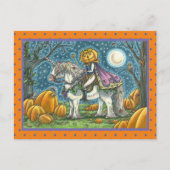 JACK O LANTERN PRINCE OP ZIJN MAGIC UNICORN BRIEFKAART (Voorkant)