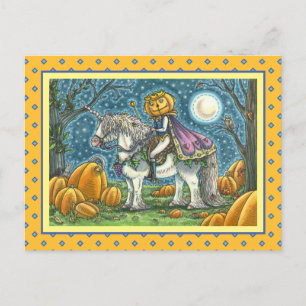 JACK O LANTERN PRINCE OP ZIJN MAGIC UNICORN FEESTDAGENKAART