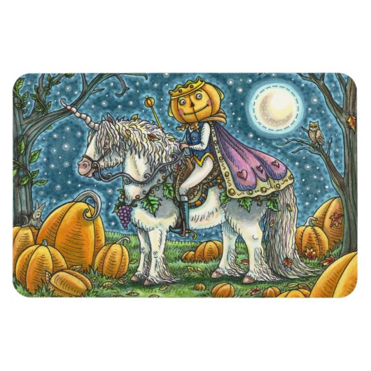 JACK O LANTERN PRINCE OP ZIJN MAGIC UNICORN MAGNEET (Horizontaal)