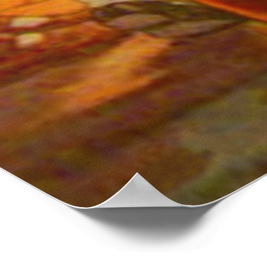 Jack O Lantern Pumpkin Bobbing Apple Black Cat Poster (Hoek)