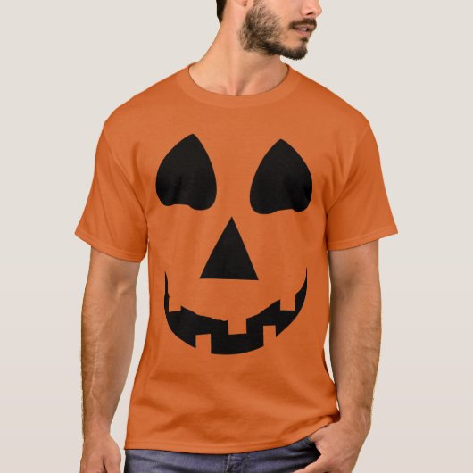 Jack O' Lantern Pumpkin Dames Halloween Costume T-shirt (Voorkant)