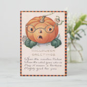 Jack O Lantern Pumpkin Elf Mouse Poem (Staand voorkant)