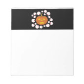 Jack-o-Lantern Pumpkin en oogbollen in het donker Notitieblok (Voorkant)