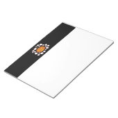 Jack-o-Lantern Pumpkin en oogbollen in het donker Notitieblok (Schuin)