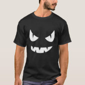 Jack O Lantern Pumpkin Face Funny Halloween Costum T-shirt (Voorkant)