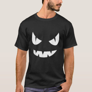 Jack O Lantern Pumpkin Face Funny Halloween Costum T-shirt