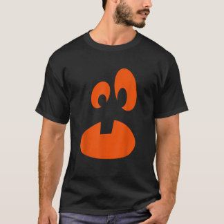 Jack O Lantern Pumpkin Face Funny Halloween Costum T-shirt