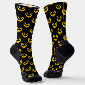 Jack O Lantern Pumpkin Face Gradient Sokken (Gebogen)