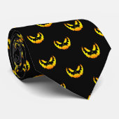 Jack O Lantern Pumpkin Face Gradient Stropdas (Opgerold)