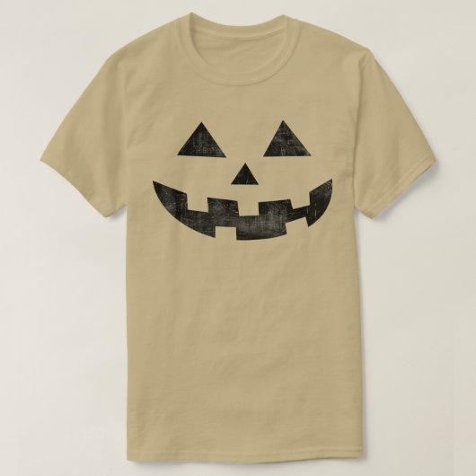  Jack O Lantern Pumpkin Face Halloween Cost T-shirt (Design voorkant)