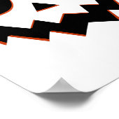 Jack O Lantern Pumpkin Face Halloween kostuum Sung Poster (Hoek)