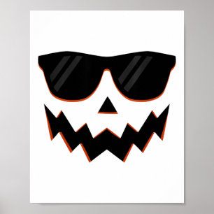 Jack O Lantern Pumpkin Face Halloween kostuum Sung Poster