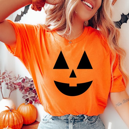 Jack-O-Lantern Pumpkin Face Halloween T-shirt