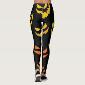 Jack O Lantern Pumpkin Face Leggings (Achterkant)