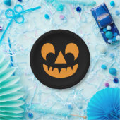 Jack O Lantern Pumpkin Face Papieren Bordje (Feest)