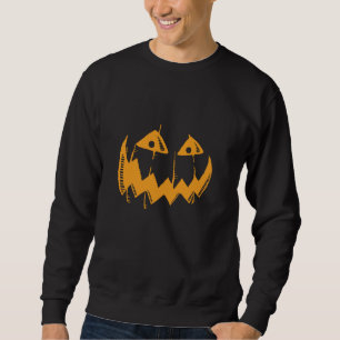 Jack O Lantern Pumpkin Face Scary Halloween Costum Trui