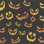 Jack O Lantern Pumpkin Face Sticker (Voorkant)