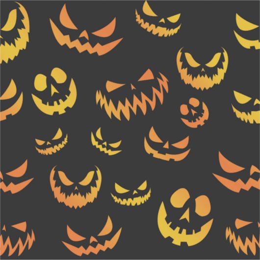 Jack O Lantern Pumpkin Face Sticker (Voorkant)