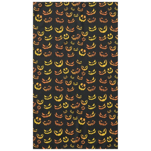 Jack O Lantern Pumpkin Face Tafelkleed (Voorkant)