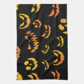 Jack O Lantern Pumpkin Face Theedoek (Verticaal)