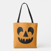Jack O Lantern Pumpkin Face Tote Bag (Achterkant)