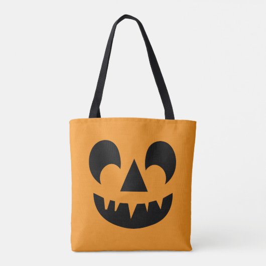 Jack O Lantern Pumpkin Face Tote Bag (Achterkant)
