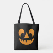Jack O Lantern Pumpkin Face Tote Bag (Achterkant)