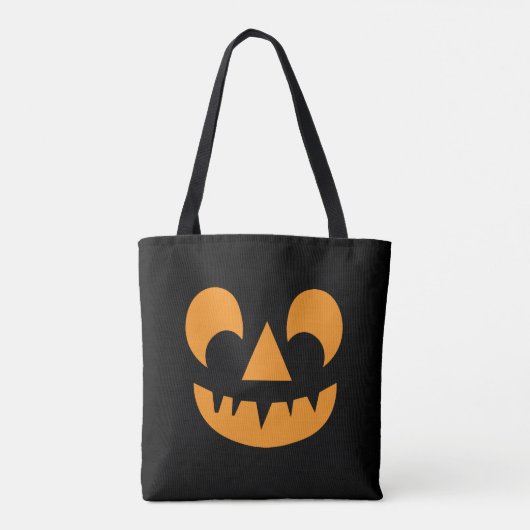 Jack O Lantern Pumpkin Face Tote Bag (Achterkant)