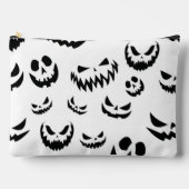 Jack O Lantern Pumpkin Face Zwart en Wit Etui (Voorkant)