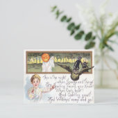 Jack O' Lantern Pumpkin Ghost Owl Goblin Briefkaart (Staand voorkant)