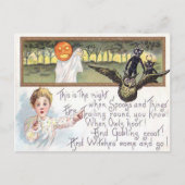 Jack O' Lantern Pumpkin Ghost Owl Goblin Briefkaart (Voorkant)